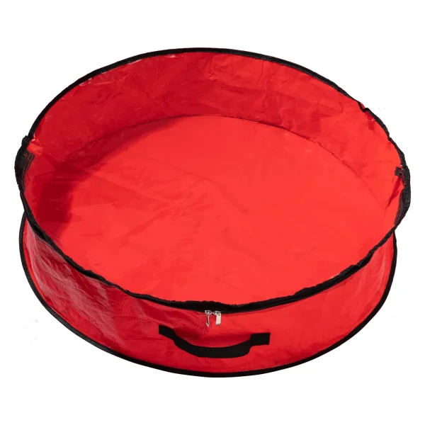 2pcs Red Wreath Storage Bags With Clear Window 24in 5 2pcs Red Wreath Storage Bags With Clear Window 24in - Image 3