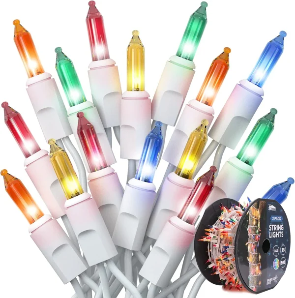 2x250 LED Multicolor Christmas String Lights 62.25ft 4 2x250 LED Multicolor Christmas String Lights 62.25ft - Image 2