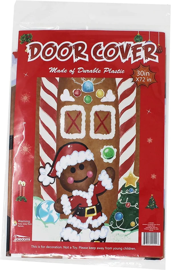 3pcs Gingerbread House Door Cover Decoration 5 3pcs Gingerbread House Door Cover Decoration - Image 3