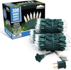 3x100 Warm White String Lights 24.6ft -Christmas Decorations 3 Set of 100 Count Clear Green Wire Christmas Light 3 result 600x593 1