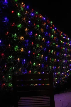 300 LED Multicolor Christmas Net Lights 6.5x15ft -Christmas Decorations 300 LED Christmas Net Lights Multicolor 1
