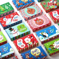 30pcs Christmas Gift Card Holders 9 30pcs Christmas Gift Card Holders -Christmas Decorations 30Pcs Cartoon Design Drawer Gift Box 2 结果 600x600 1