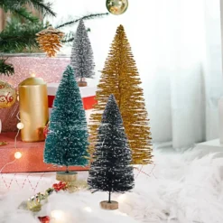 32pcs Snow Frost Mini Artificial Christmas Tree 12 32pcs Snow Frost Mini Artificial Christmas Tree -Christmas Decorations 32Pcs Artificial Mini Christmas Trees Colorful 2 600x600 1