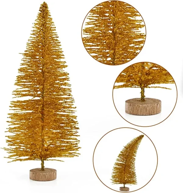 32pcs Snow Frost Mini Artificial Christmas Tree 4 32pcs Snow Frost Mini Artificial Christmas Tree - Image 2