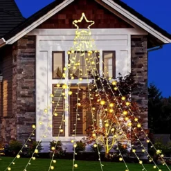 335 LED Warm White Outdoor Star String Lights 16.4ft -Christmas Decorations 335 Count LED Warm White Outdoor Star String Lights 4 600x600 1