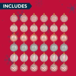 36pcs Rose Gold And Silver Christmas Ball Ornaments 13 36pcs Rose Gold And Silver Christmas Ball Ornaments -Christmas Decorations 36pcs Rose Gold and Silver Christmas Ball Ornaments 7 结果 1 600x600 1