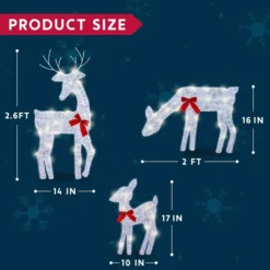 3pcs Light Up Yard Reindeer Family Decoration 13 3pcs Light Up Yard Reindeer Family Decoration -Christmas Decorations 3Pcs 2D Incandescent Yard Lights 6 600x600 1