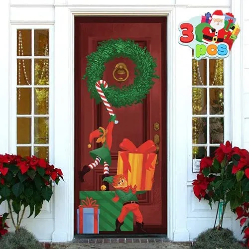 3Pcs Elf Door Cover 72in 4 3Pcs Elf Door Cover 72in - Image 2