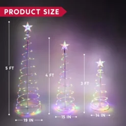 3Pcs Lighted Spiral Christmas Tree Set LED Warm White -Christmas Decorations 3Pcs Lighted Spiral Christmas Tree Set LED Warm White 5 result 600x600 1