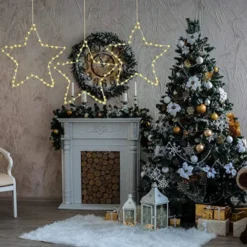 3pcs Star Fairy Lights Warm White 12in 13 3pcs Star Fairy Lights Warm White 12in -Christmas Decorations 3Pcs Star Fairy Lights Warm White 5 600x600 1