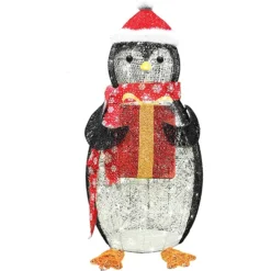 Light Up Penguin Christmas Decoration 3ft 11 Light Up Penguin Christmas Decoration 3ft -Christmas Decorations 3ft 140 LED Cotton Penguin Yard Light 3