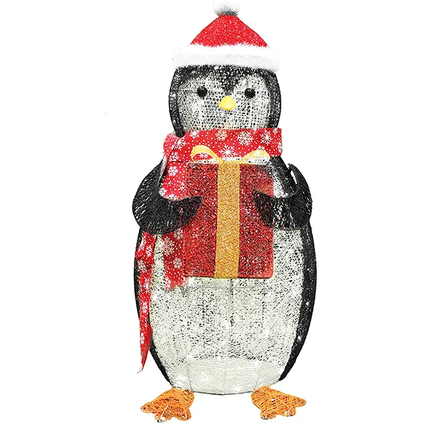 Light Up Penguin Christmas Decoration 3ft 6 Light Up Penguin Christmas Decoration 3ft - Image 4