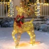 3ft 60 LED Light Up Yard Reindeer Buck Gold 2 3ft 60 LED Light Up Yard Reindeer Buck Gold -Christmas Decorations 3ft Fabric Gold Buck Head Up 1 result 600x600 1