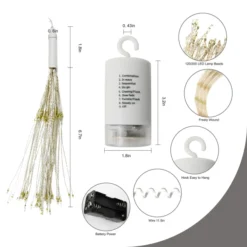 4pcs 120-Count LED Warm White Icicle Lights 11 4pcs 120-Count LED Warm White Icicle Lights -Christmas Decorations 4 Pack 120 LED Hanging Fairy Lights Warm White 4 result 600x600 1