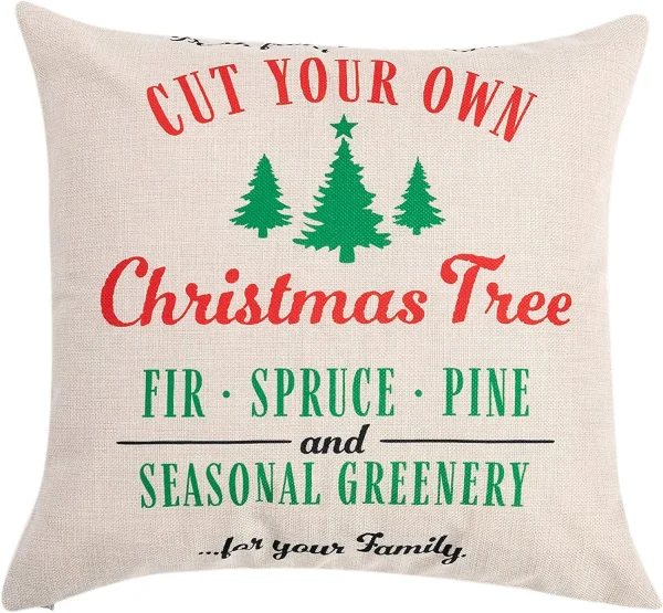 4Pcs Christmas Classic Pillow Cover 7 4Pcs Christmas Classic Pillow Cover - Image 5