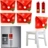 4Pcs Christmas Dining Chair Slipcovers With 2Pcs Handle Door Covers 1 4Pcs Christmas Dining Chair Slipcovers With 2Pcs Handle Door Covers -Christmas Decorations 4 Piece Christmas Dining Chair Slipcovers 1 result 600x602 1