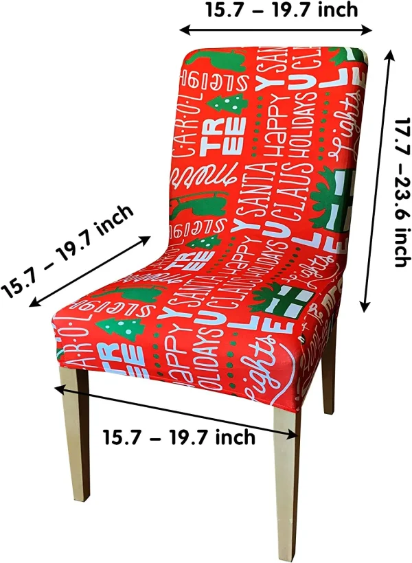 4pcs Christmas Chair Covers 5 4pcs Christmas Chair Covers - Image 3