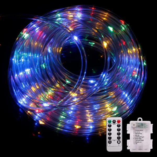 120 LED Multicolor Rope Light 46ft 3 120 LED Multicolor Rope Light 46ft