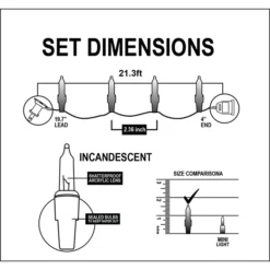 4x100 LED Multicolor Christmas Green Wire String Lights 21.3ft 11 4x100 LED Multicolor Christmas Green Wire String Lights 21.3ft -Christmas Decorations 4Pcs 100 LED Christmas Multicolor Green Wire String Lights 21 1