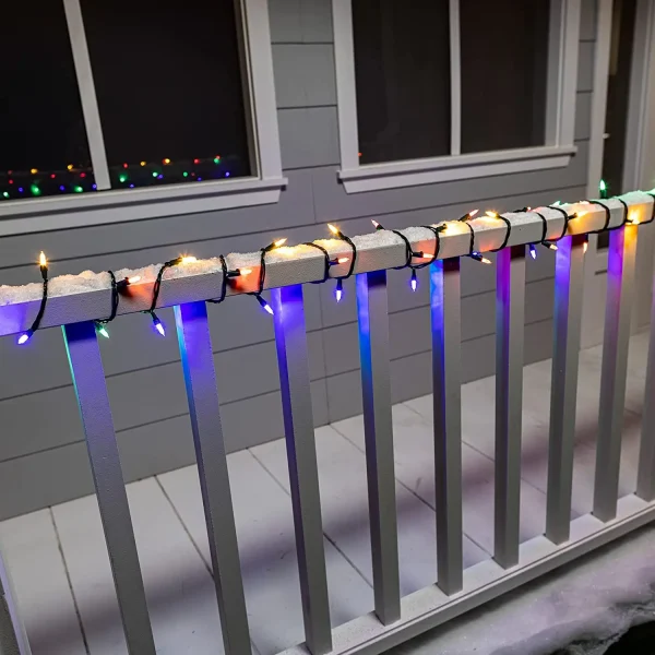 4x100 LED Multicolor Christmas Green Wire String Lights 21.3ft 3 4x100 LED Multicolor Christmas Green Wire String Lights 21.3ft