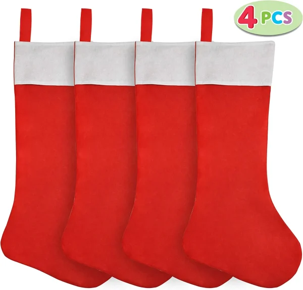 4pcs Jumbo Large Christmas Stockings 36in 4 4pcs Jumbo Large Christmas Stockings 36in - Image 2
