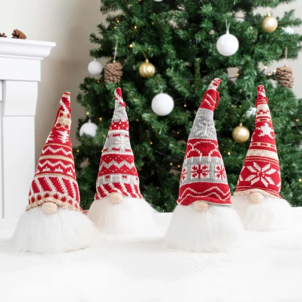 4pcs Light Up Christmas Gnome Decoration 4 4pcs Light Up Christmas Gnome Decoration - Image 2