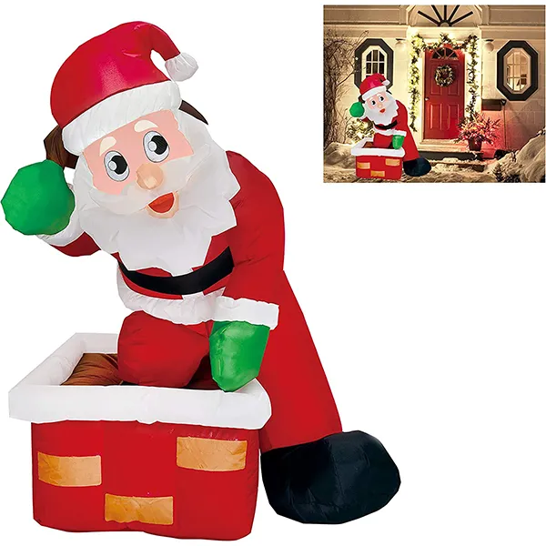 4ft Inflatable Rooftop Santa Claus Carry Gift Bag 4 4ft Inflatable Rooftop Santa Claus Carry Gift Bag - Image 2