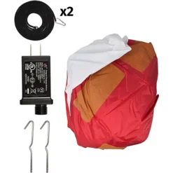 4ft Inflatable Rooftop Santa Claus Carry Gift Bag 11 4ft Inflatable Rooftop Santa Claus Carry Gift Bag -Christmas Decorations 4ft Inflatable Rooftop Santa Claus Carry Gift Bag 3