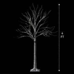 64 LED White Birch Tree Decoration With Lights 4ft 12 64 LED White Birch Tree Decoration With Lights 4ft -Christmas Decorations 4ft White Birch Tree Decoration with 64 LED Lights 6 result 600x600 1