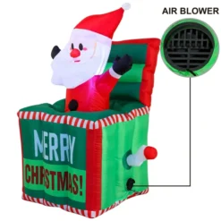 4ft Inflatable LED Santa In The Box 11 4ft Inflatable LED Santa In The Box -Christmas Decorations 4ftTall Inflatable Santa in The Box 4 result scaled 600x600 1