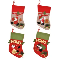 4pcs Christmas Stockings Large Size -Christmas Decorations 4pcs Christmas Stockings Large Size 2