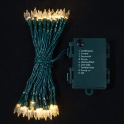 50 LED Clear White Led Christmas Lights 10 50 LED Clear White Led Christmas Lights -Christmas Decorations 50 Clear LED Green Wire String Lights 3 result 1 600x600 1