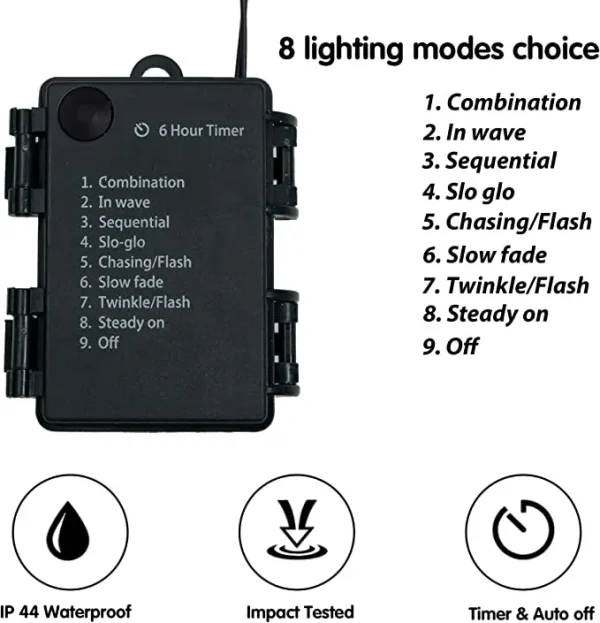 50 LED Artificial Christmas Pre Lit Wreaths 20in 4 50 LED Artificial Christmas Pre Lit Wreaths 20in - Image 3