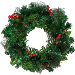 50 LED Artificial Christmas Pre Lit Wreaths 20in 10 50 LED Artificial Christmas Pre Lit Wreaths 20in -Christmas Decorations 50 LED Artificial Christmas Pre lit Wreaths 20in 5 600x600 1