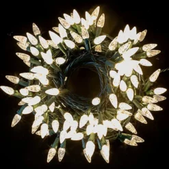 150 LED C6 Warm White Christmas String Lights 50.52ft