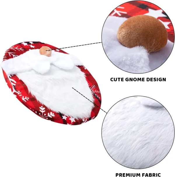 5Pcs Christmas Gnome Toilet Seat Cover 4 5Pcs Christmas Gnome Toilet Seat Cover - Image 2