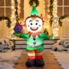 5ft Inflatable LED Elf With Present Decoration 2 5ft Inflatable LED Elf With Present Decoration -Christmas Decorations 5ft Inflatable LED Elf with Present Decoration 3 600x600 1