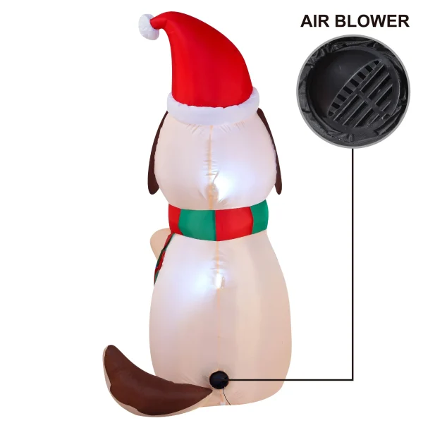 5ft Tall LED Puppy Inflatable With Gifts Decoration 6 5ft Tall LED Puppy Inflatable With Gifts Decoration - Image 4