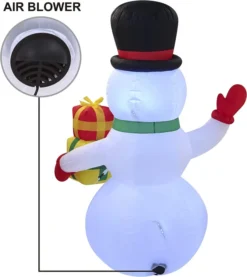 5ft LED Inflatable Snowman Christmas Decoration -Christmas Decorations 5ft LED Inflatable Snowman Christmas Decoration 4 result 600x674 1