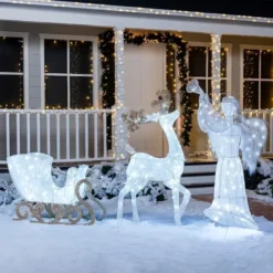 Christmas Cotton Angel LED Hard Light 5ft 11 Christmas Cotton Angel LED Hard Light 5ft -Christmas Decorations 5ft LED Yard Light Cotton Angel Horn 6 600x600 1