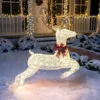 5ft Fabric White Buck Christmas Yard Light 2 5ft Fabric White Buck Christmas Yard Light -Christmas Decorations 5ft Yard Lights Fabric White Buck Jumping 6 600x600 1