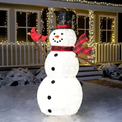 6ft 240 LED Collapsible Snowman Yard Light 10 6ft 240 LED Collapsible Snowman Yard Light -Christmas Decorations 6 FT Collapsible Snowman LED Yard Light 6 1 600x600 1