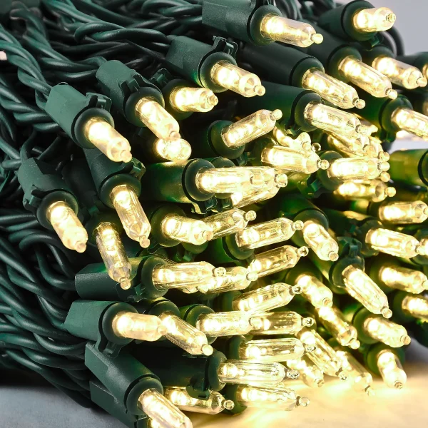 600 LED Cool White Led String Lights Green Wire 7 600 LED Cool White Led String Lights Green Wire - Image 5