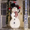 6ft 240 LED Warm White Collapsible Snowman 2 6ft 240 LED Warm White Collapsible Snowman -Christmas Decorations 6ft 240 LED Tinsel Collapsible Snowman LED Yard Light 600x600 1