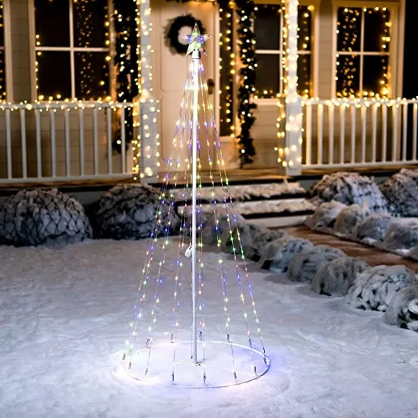 6ft 275 LED Animated Lightshow Cone Christmas Tree 5 6ft 275 LED Animated Lightshow Cone Christmas Tree - Image 3