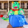 6ft LED Christmas Dragon Inflatable In A Gift Box -Christmas Decorations 6ft Christmas Inflatable Dragon in A Gift Box 1 1 600x600 1