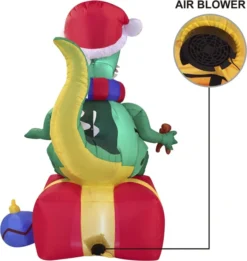 6ft Inflatable LED Christmas Dinosaur Sitting On A Gift 11 6ft Inflatable LED Christmas Dinosaur Sitting On A Gift -Christmas Decorations 6ft Inflatable LED Christmas Dinosaur Sitting on a Gift 4 result 600x633 1