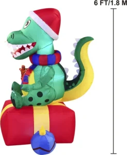 6ft Inflatable LED Christmas Dinosaur Sitting On A Gift 13 6ft Inflatable LED Christmas Dinosaur Sitting On A Gift -Christmas Decorations 6ft Inflatable LED Christmas Dinosaur Sitting on a Gift 6 result 600x734 1