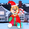 6ft Inflatable LED Christmas Puppy In A Gift 2 6ft Inflatable LED Christmas Puppy In A Gift -Christmas Decorations 6ft Inflatable LED Christmas Puppy in a Gift 1 result 600x600 1