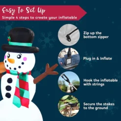 6ft Inflatable LED Gingerbread Man With Snowman 13 6ft Inflatable LED Gingerbread Man With Snowman -Christmas Decorations 6ft Inflatable LED Gingerbread Man with Snowman 7 结果 600x600 1